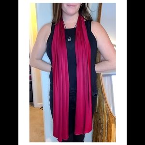 Maroon scarf/cover up